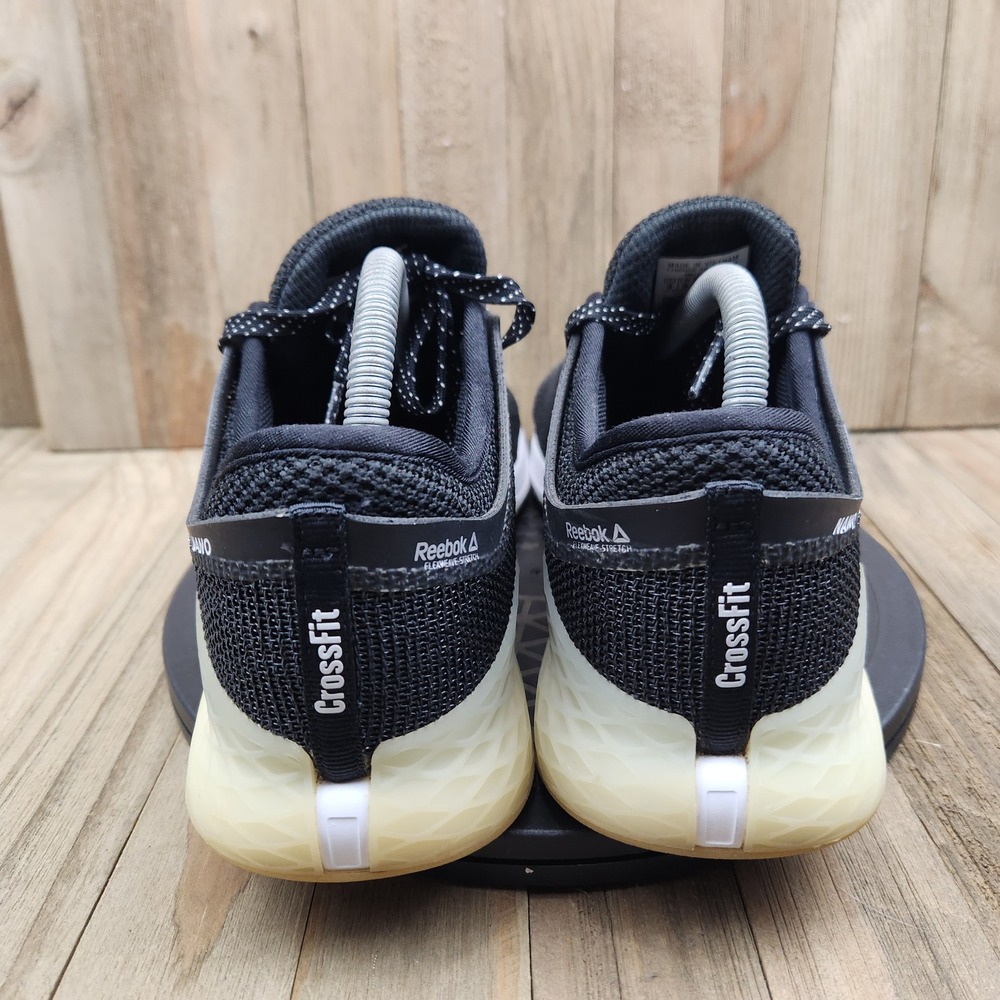 Reebok Nano 9 Training Shoes Mens size 9 Crossfit Black White FU6826 Trainers - Picture 4 of 9